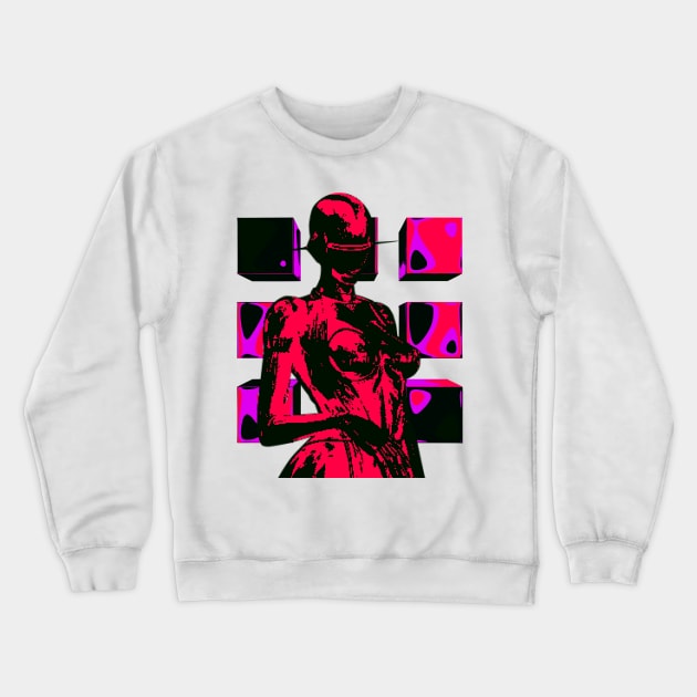 Pixel Cyborg 07 Crewneck Sweatshirt by RAdesigns